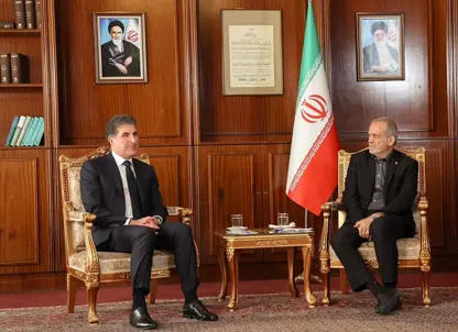 نێچیرڤان بارزانى لهگهڵ سهرۆك پزشكیان كۆبووهوه