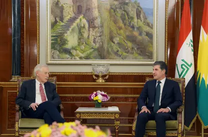 سەرۆکی ھەرێمی کوردستان لهگهڵ شاندێكى ئهنجوومهنى پیرانى ئهمریكا كۆبووهوه
