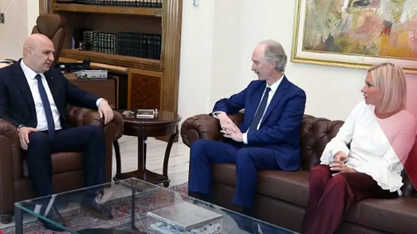 Pedersen û Serokê Lubnanê vegera penaberên Sûrî gotûbêj kir