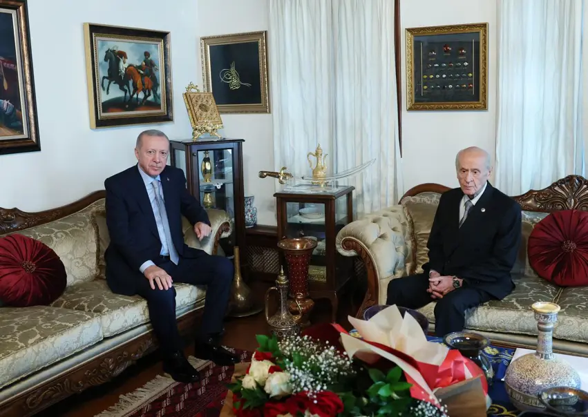 Erdoğan MHP Lideri ile bir araya geldi