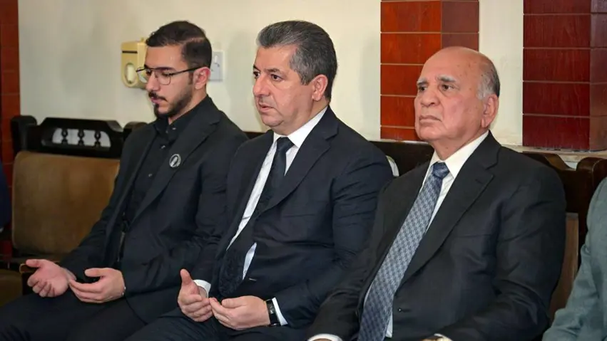 Mesrûr Barzanî beşdarî şîna Kerîm Şingalî bû
