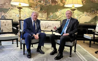 Erdoğan ile Trump NATO zirvesinde görüştü