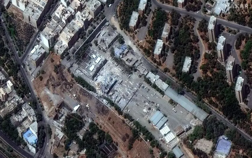 زانکۆی ئیمام حسێن لە تاران لە هێرشی مووشەکی ئیسرائیل وێران کرا