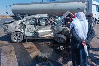Li Amedê Kamyon û otomobîl li hev ketin: 4 birîndar