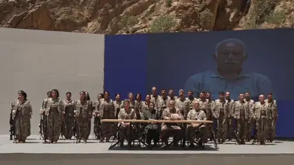 PKK’nin silah bırakma töreni yapıldı: 15 kadın 15 erkek silah yaktı