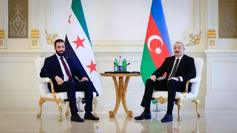 Serokê Sûriyê şara li Azerbeycanê seredana İlham Aliyev kir