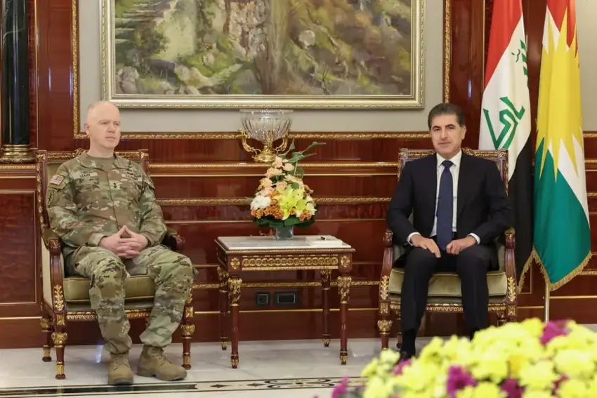 Nêçîrvan Barzanî li gel fermandarê Koalîsyonê civiya