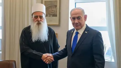 Netanyahu, Dürzi lider Tarif ile bir araya geldi