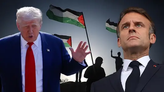 Trump, Macron'un 'Filistin' kararını ti'ye aldı