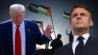 Trump, Macron'un 'Filistin' kararını ti'ye aldı