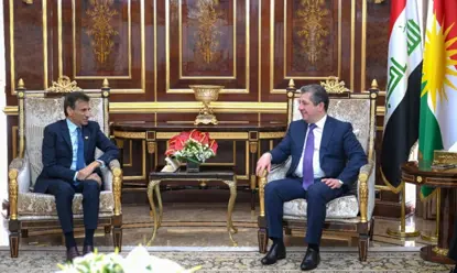 Mesrûr Barzanî li gel Mihemed el-Hesen civiya 