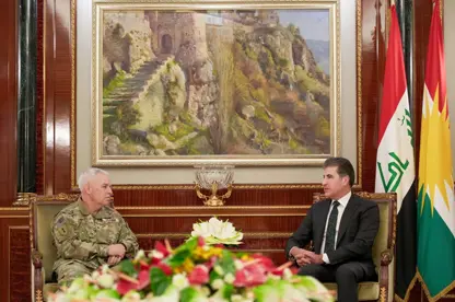 سەرۆکی ھەرێمی کوردستان لهگهڵ فهرماندهى هێزهكانى هاوپهیمانان له عێراق و سووریا كۆبووهوه