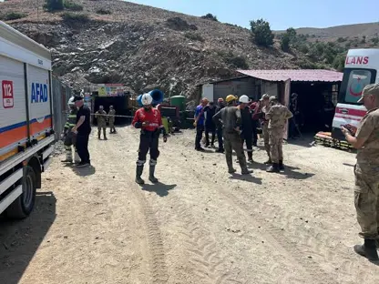 Elazığ'da maden ocağında göçük!