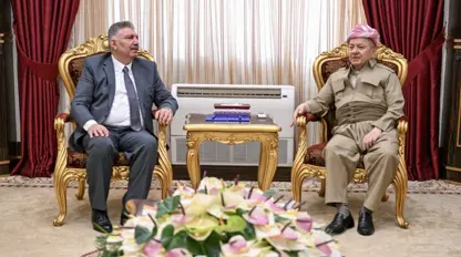 Serok Barzanî bi Mehmûd el-Muslet re rewşa Rojavayê Kurdistanê û Sûriyeyê gotûbêj kir 
