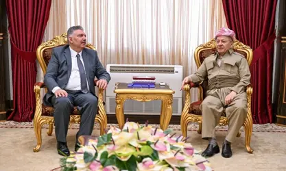 سەرۆک بارزانی پێشوازی لە کەسایەتی سیاسی سووریا مەحموود موسەڵڵەت کرد