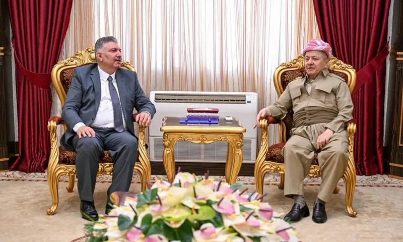 سەرۆک بارزانی پێشوازی لە کەسایەتی سیاسی سووریا مەحموود موسەڵڵەت کرد