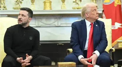 Zelenskyy li Qesra Spî bi Trump û rêberên Ewropî re dicive