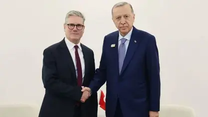 Erdoğan ile İngiltere Başbakanı Keir Starmer ile görüştü