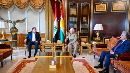 Mesud Barzani ve Hamis Hancer, Irak'taki siyasi sürecin zorluklarını görüştü