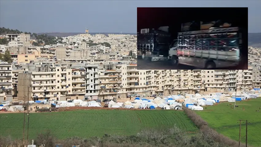 Malbatên Erebên hawirde bi 50 kamyonan ji Efrînê derketin