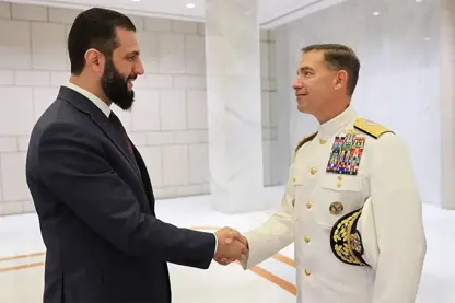 Ahmed Şara ABD Merkez Kuvvetler Komutanı ile görüştü