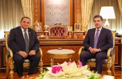Nêçîrvan Barzanî bi şandeya Suryaniyan re civiya
