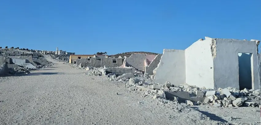 لە عەفرین شارۆچکەیەکی نیشتەجێبوون لەلایەن ئاوارەکانەوە دوای گەڕانەوەیان بۆ ناوچەکانی خۆیان وێران کرا