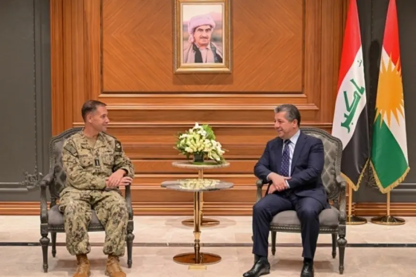 Başbakan Barzani, CENTCOM’un yeni komutanını kabul etti