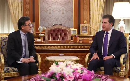 Neçirvan Barzani, Japonya'nın Irak Büyükelçisi Endo’yu kabul etti