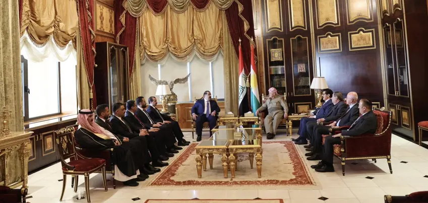 Mesud Barzani, Azim Koalisyonu Başkanı ile görüştü