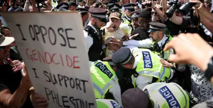 Polîs 150 destekvanên 'Palestine Action' ê yên li Îngîltere xist binçav