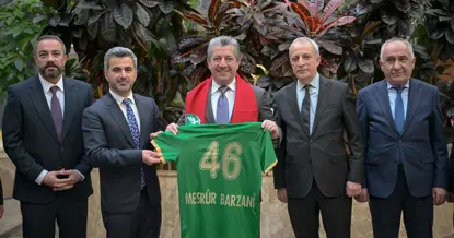 Başbakan Mesrur Barzani, Amedspor heyetini kabul etti