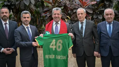 Mesrur Barzani, Amedspor heyetini kabul etti