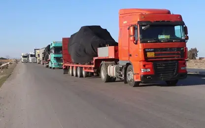 Koalîsyona Navdewletî 76 kamyon û alavên leşkerî şand Rojavayê Kurdistanê