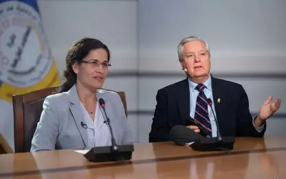 Ilham Ahmed spasiya Senator Lindsey Graham kir