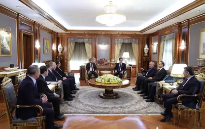 Neçirvan Barzani, Amedspor heyetini kabul etti