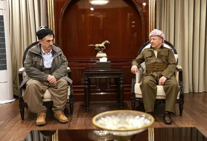 سەرۆك بارزانی پێشوازی لە سەرۆکی پارتی سۆسیال دیموکراتی کوردستان کرد