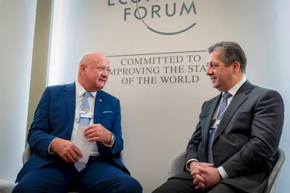 Mesrûr Barzanî li Davosê bi wezîrê Misrê û şansolyê Avûstûryayê re hevdîtin kir