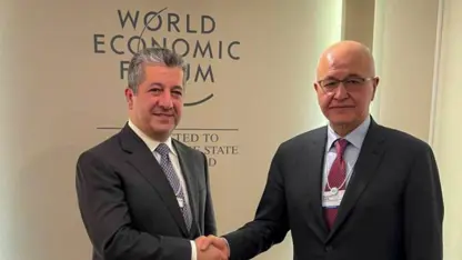 Mesrur Barzani, Davos'ta Berhem Salih ile görüştü