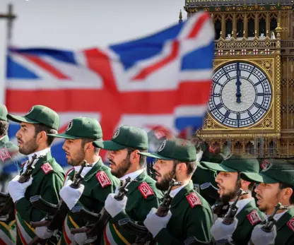 بەریتانیا لە سەروبەندی بە تیرۆریست ناساندنی سوپای پاسداران دایە