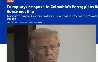 دۆناڵد ترامپ : بەم زووانە لە كۆشكی سپی چاوم بە سەرۆكی كۆڵۆمبیا دەكەوێت