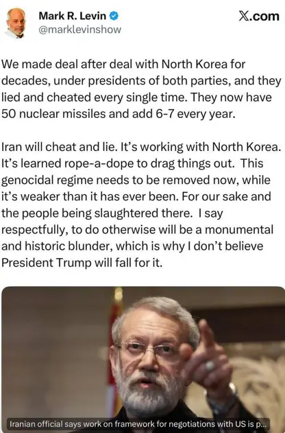 مارک لڤین: دانووستاندن لەگەڵ کۆماری ئیسلامی فریوێكی مێژوویی یە، ئەم دەسەڵاتە دەبێ هەر ئێستا لاببرێت