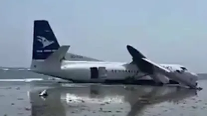 Balafir xwe danî 0kyanûsa Hindê û rêwiyan tehliye kirin