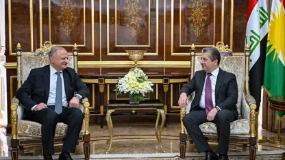 Mesrur Barzani, Gürcistan Büyükelçisi ile ikili ilişkileri görüştü