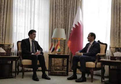 نێچیرڤان بارزانی و سەرۆکوەزیرانی قەتەر جەخت لە پاراستنی سەقامگیری ناوچەکە دەکەنەوە