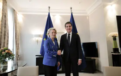 Neçirvan Barzani ile Von der Leyen görüştü