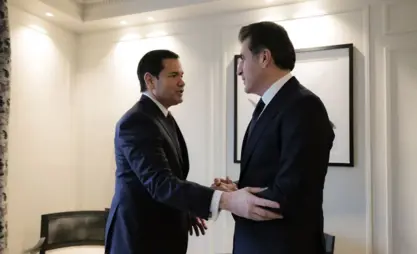 سەرۆکی هەرێمی کوردستان و وەزیری دەرەوەی ئەمریکا كۆبوونه‌وه‌