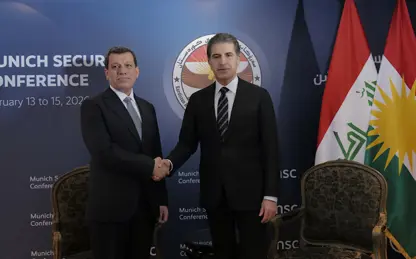 نێچیرڤان بارزانی و مەزڵووم عەبدی له‌ میوونشن كۆبوونه‌وه‌