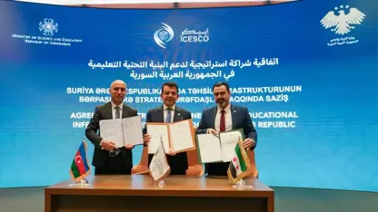 Azerbaycan dê destekê bide bingeha perwerdê û tamîra avahiyên Sûriyê