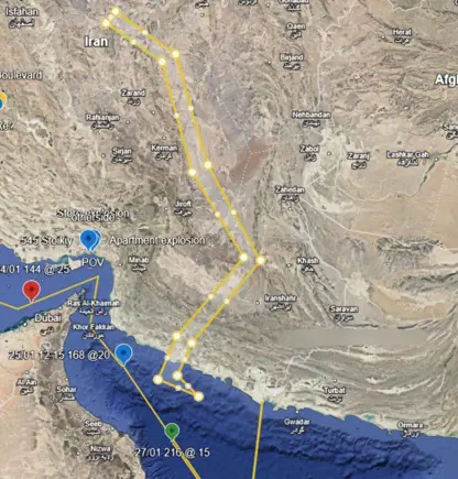 دەرکردنی نۆتام NOTAM ی نوێ لە لایەن کۆماری ئیسلامی یەوە